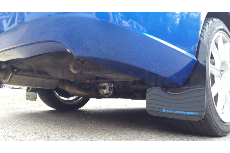 Rally Armor UR Mudflaps Black Urethane Blue Logo (Part Number: MF1-UR-BLK/BL) Rally Armor UR Mudflaps Black Urethane Blue Logo (Part Number: )