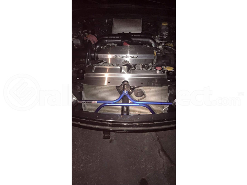 GrimmSpeed Radiator Shroud w/ Tool Tray Stainless (Part Number: 096038) GrimmSpeed Radiator Shroud w/ Tool Tray Stainless (Part Number: )