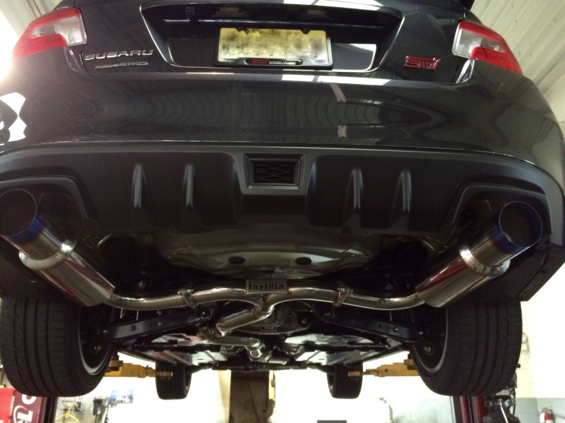 Invidia N1 Cat Back Exhaust Titanium Tips (Part Number: HS15STIGTT) User Media for: Invidia N1 Cat Back Exhaust Titanium Tips - Subaru WRX/STI 2015+