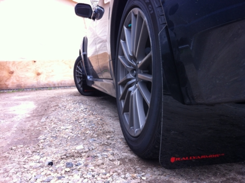 Rally Armor UR Mudflaps Black Urethane Red Logo V2 (Part Number: MF15-UR-BLK/RD) Rally Armor UR Mudflaps Black Urethane Red Logo V2 (Part Number: )