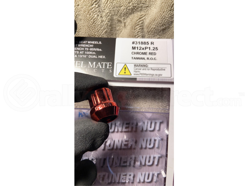 Muteki Lug Nuts 12x1.25 Open Ended Red (Part Number: 31885R) User Media for: Muteki Lug Nuts 12x1.25 Open Ended Red - Universal