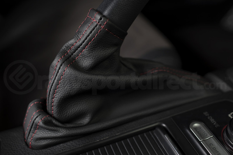 AutoStyled Black Leather E-Brake Boot w/ Red Stitching (Part Number: 1404010101-K) User Media for: AutoStyled Black Leather E-Brake Boot w/ Red Stitching - Subaru STI 2008-2014 / WRX 2009-2014