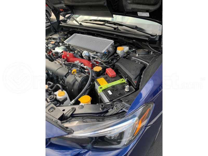 GrimmSpeed Lightweight Battery Tie Down Neon Green (Part Number: 121037) User Media for: GrimmSpeed Lightweight Battery Tie Down Neon Green - Subaru Models (inc. 2002+ WRX/STI)