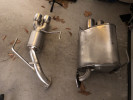 Nameless Performance 3in Quad Exit Axle Back Exhaust Polished ( Part Number: RSPD013)