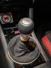 AutoStyled Black Microsuede Shift Boot w/ Red Stitching Standard Shifter ( Part Number: 1301050101)