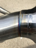 Nameless Performance Single Exit 2.5in Track Pipe 4in Double Wall Tip ( Part Number: RSPD015)