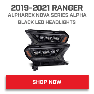 2019-2021 RANGER ALPHAREX NOVA SERIES ALPHA BLACK LED HEADLIGHTS gy vay L S At AN 
