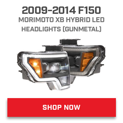 2009-2014 F150 MORIMOTO XB HYBRID LED HEADLIGHTS GUNMETAL 
