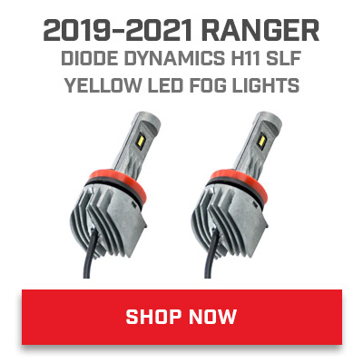 2019-2021 RANGER DIODE DYNAMICS H11 SLF YELLOW LED FOG LIGHTS i 