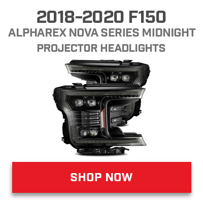 2018-2020 F150 ALPHAREX NOVA SERIES MIDNIGHT PROJECTOR HEADLIGHTS 