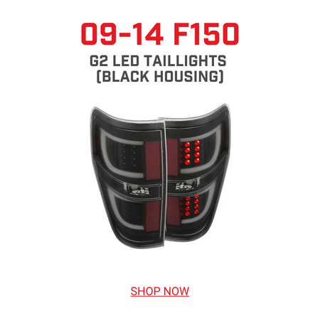 09-14 F150 G2 LED TAILLIGHTS BLACK HOUSING SHOP NOW 