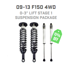 09-13 F150 4WD 0-3" LIFT STAGE 1 SUSPENSION PACKAGE o l 