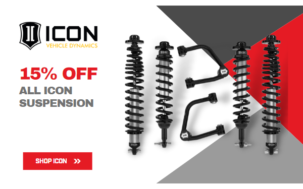 15% Off All Icon Suspension Now For a limted time only! @N:DN 15% OFF ALL ICON SUSPENSION 
