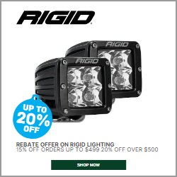 Shop up to 20% Off Rigid Lighting Rebate Offer Now
