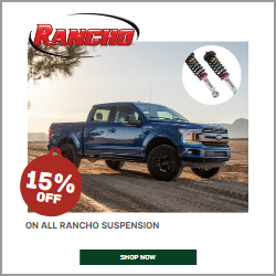 Save 15% Off All Rancho Suspension