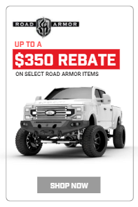 Earn Up to A $350 MFG Rebate On select Road Armor Products