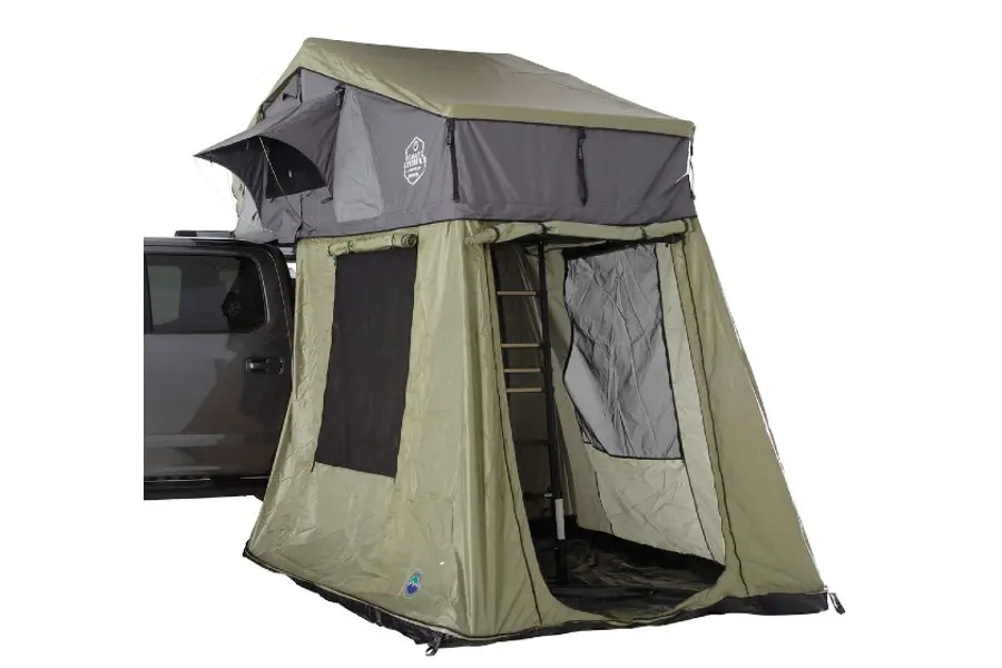 Overland vehicle systems nomadic 2 extended roof top tent with annex